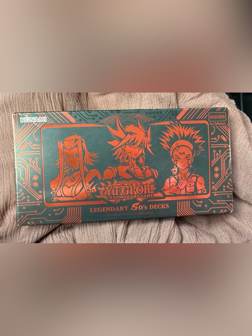 Konami Yu-Gi-Oh! Legendary 5D's Decks Trading Card Box - Teal & Copper